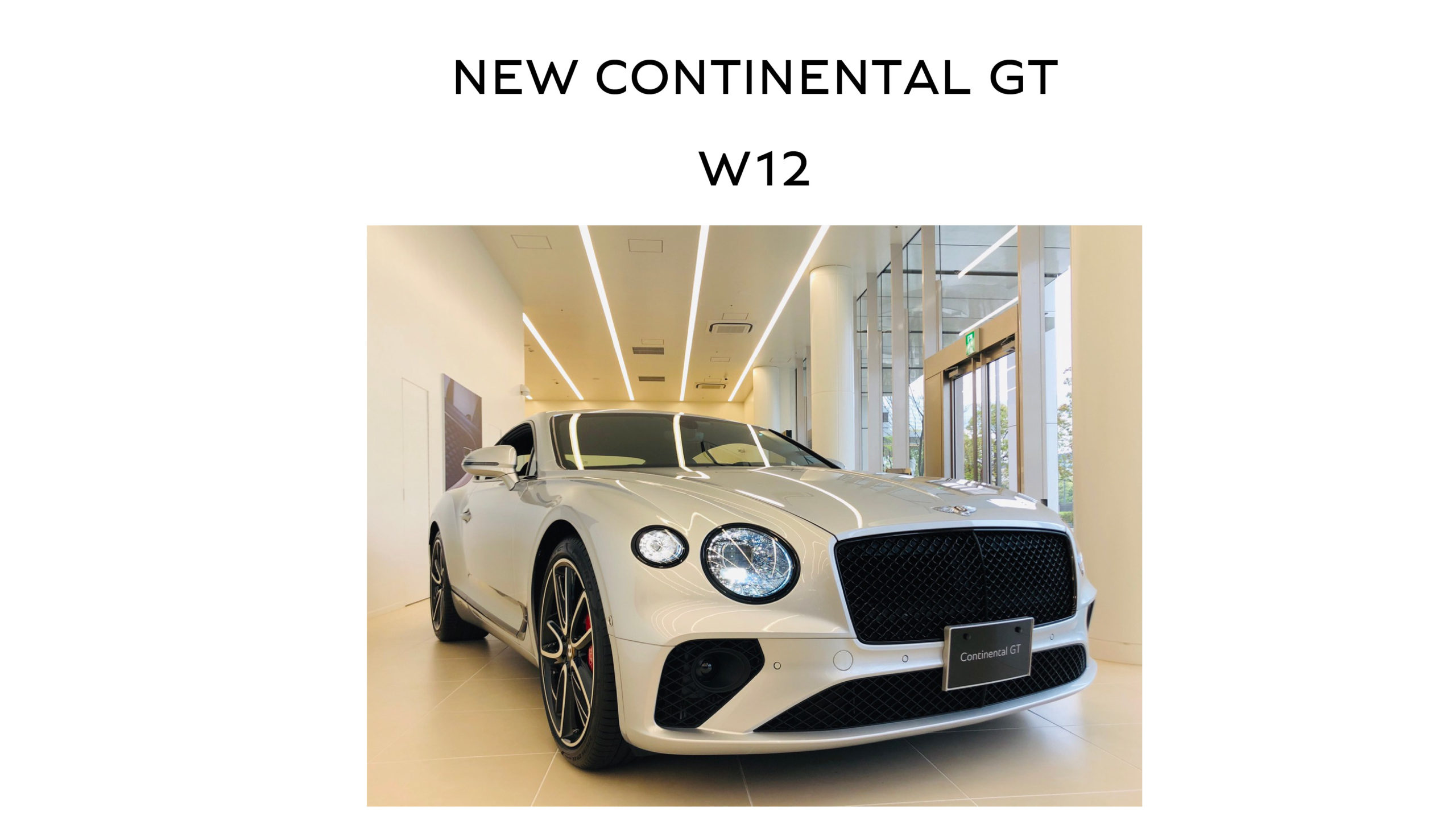 新車情報 New Continental Gt W12 Moonbeam Hotspur Beluga Sky Group ベントレー