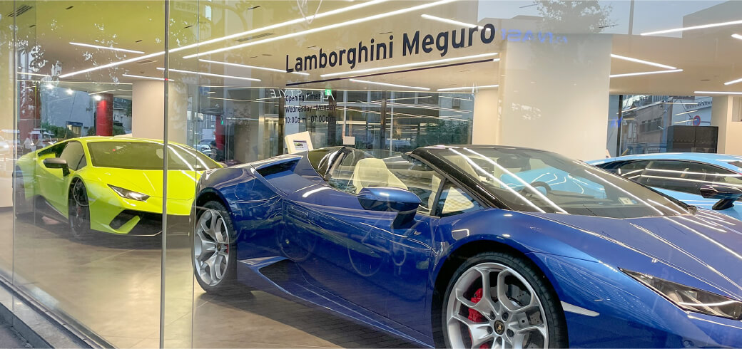 ランボルギーニ目黒 サーティファイドプレオウンド ショールーム