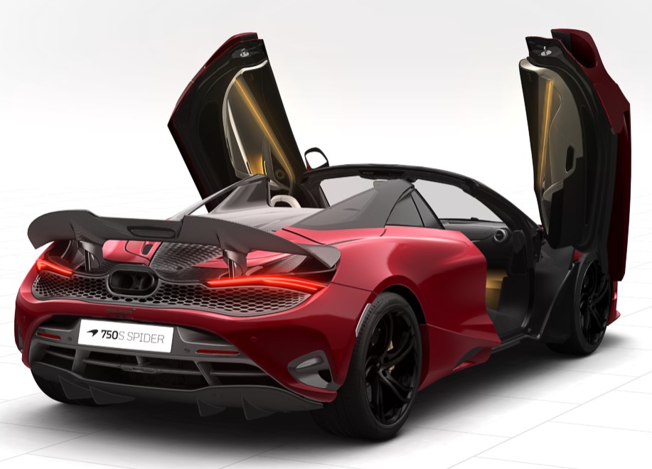 750S Spider Amaranth Red  LHDスライダー画像